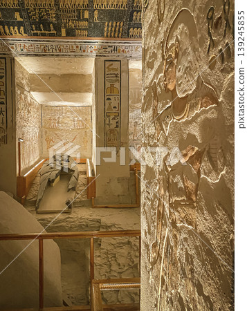 Tomb of Memnon KV9 in the Egyptian Valley of the Kings, in the Theban necropolis, Egypt, Luxor 139245855