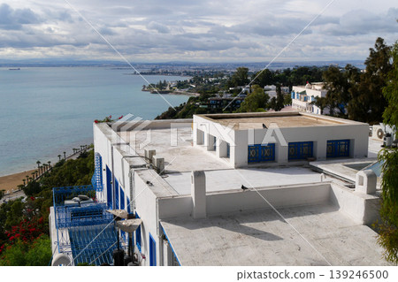 Landscape of Sidi Bou Said, Tunis, Tunisia Landscape of Sidi Bou Said, Tunis, Tunisia 139246500