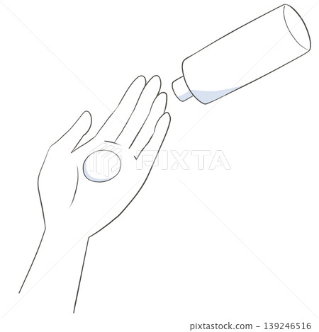 Take a 500 yen coin-sized amount of toner. 139246516