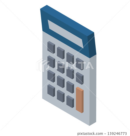 Isometric calculator illustration: Accounting, budgeting, and financial concepts 139246773