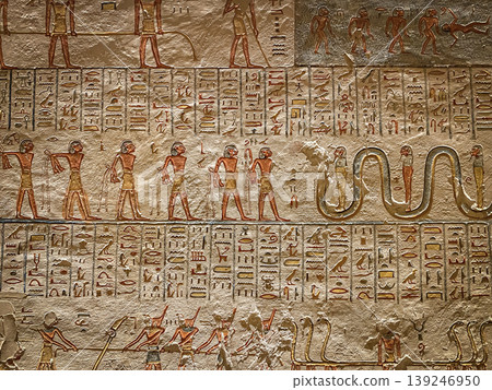 Tomb of Memnon KV9 in the Egyptian Valley of the Kings, in the Theban necropolis, Egypt, Luxor 139246950