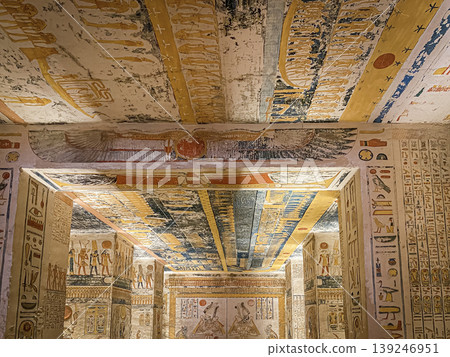 Tomb of Memnon KV9 in the Egyptian Valley of the Kings, in the Theban necropolis, Egypt, Luxor Tomb of Memnon KV9 in the Egyptian Valley of the Kings, in the Theban necropolis, Egypt, Luxor 139246951