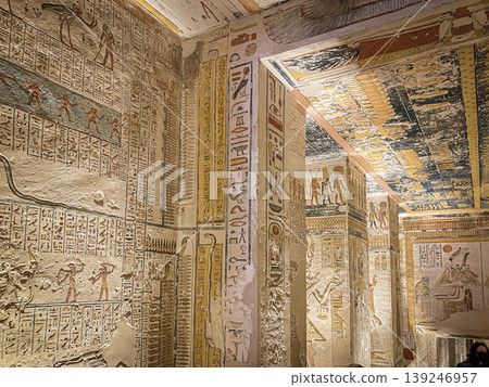 Tomb of Memnon KV9 in the Egyptian Valley of the Kings, in the Theban necropolis, Egypt, Luxor Tomb of Memnon KV9 in the Egyptian Valley of the Kings, in the Theban necropolis, Egypt, Luxor 139246957