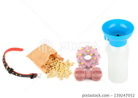 Collection of Pet Supplies for Travel and Outdoor Play Collection of Pet Supplies for Travel and Outdoor Play 139247052