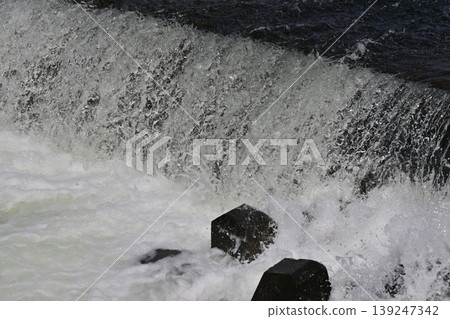 River flooding, rising water levels, overflowing, river overflows River flooding, rising water levels, overflowing, river overflows 139247342