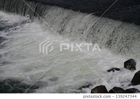 River flooding, rising water levels, overflowing, river overflows River flooding, rising water levels, overflowing, river overflows 139247344