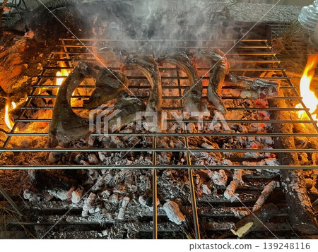 Lamb Meat Dish Ready to Eat with Roasted Texture 139248116