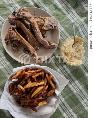 Lamb Meat Dish Ready to Eat with Roasted Texture Lamb Meat Dish Ready to Eat with Roasted Texture 139248117