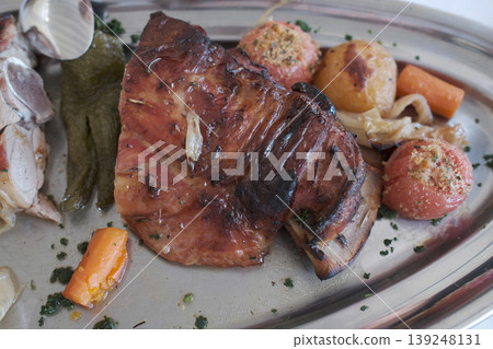 Grilled or Roasted Lamb Meat Ready to Serve Grilled or Roasted Lamb Meat Ready to Serve 139248131