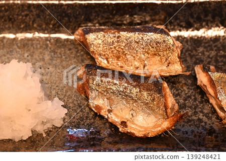 Delicious grilled saury Delicious grilled saury 139248421