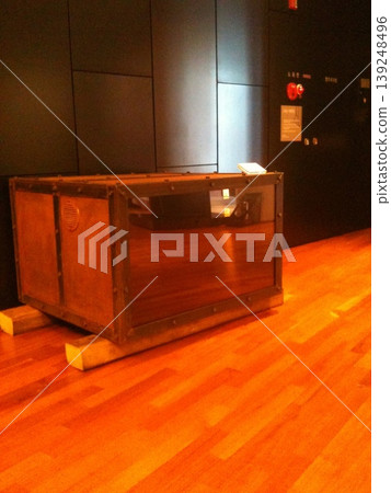 Wooden Display Case in Modern Interior 139248496