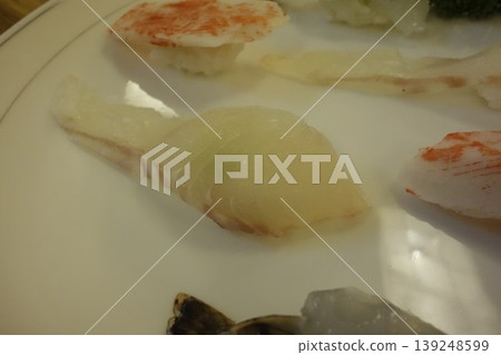 Sushi Plate with Seafood Slices Sushi Plate with Seafood Slices 139248599