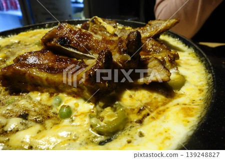 Crispy Ribs in Creamy Sauce Dish Crispy Ribs in Creamy Sauce Dish 139248827