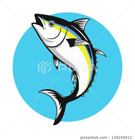 Hand drawn of yellowfin tuna vector illustration Hand drawn of yellowfin tuna vector illustration 139248912