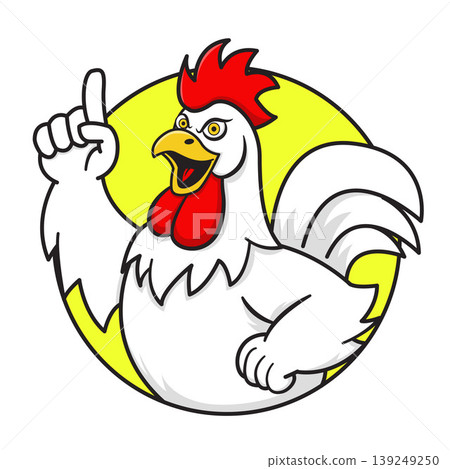 Hand drawn rooster mascot logo illustration Hand drawn rooster mascot logo illustration 139249250