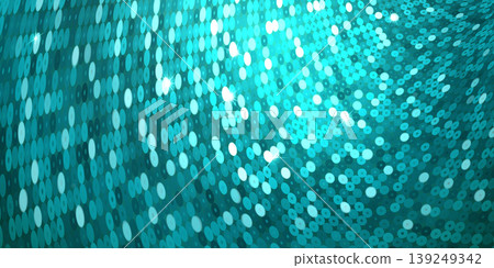 Wavy teal sequin background with bright white sparkles and glitter effects. Wavy teal sequin background with bright white sparkles and glitter effects. 139249342