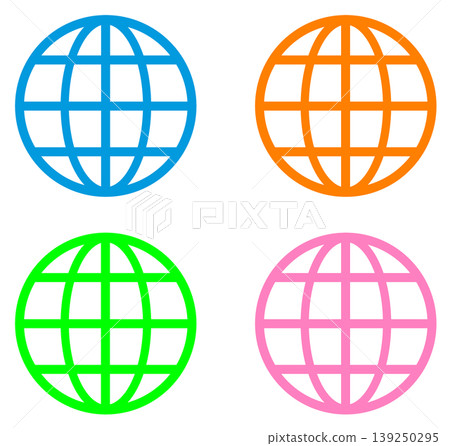Web icons that allow communication with the internet and the world. 139250295