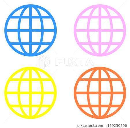 Web icons that allow communication with the internet and the world. 139250296