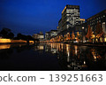 The Marunouchi buildings reflected on the water's surface 139251663