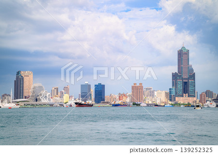 Kaohsiung Harbor Skyline and Port View in Taiwan Kaohsiung Harbor Skyline and Port View in Taiwan 139252325