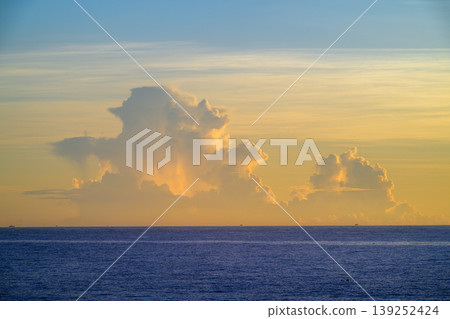 Golden Sunrise Over Guishan Island in Zhuangwei Yilan Taiwan Golden Sunrise Over Guishan Island in Zhuangwei Yilan Taiwan 139252424