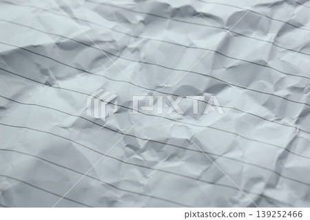 crumpled line paper texture background,  blank sheet notebook 139252466