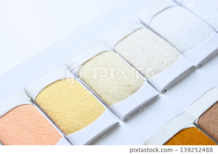 sample color shade of colorful fabric textile of clothing industry 139252488