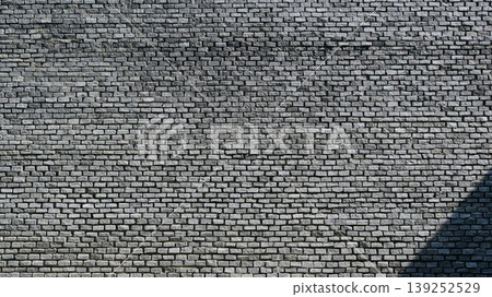 grey brick wall background design, construction industry 139252529