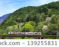 The Chuo Main Line runs through the lush green Kiso region. 139255831