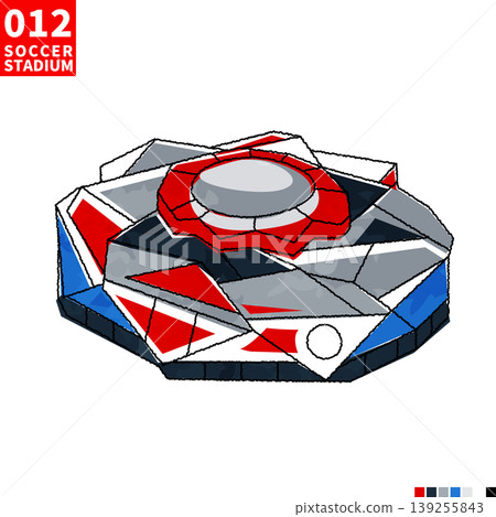 Major football stadiums in isometric style illustrations Major football stadiums in isometric style illustrations 139255843