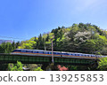 The Chuo Main Line runs through the lush green Kiso region. 139255853