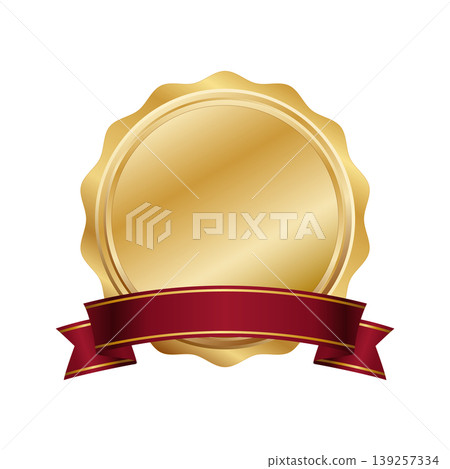 A luxurious gold medal_2 139257334