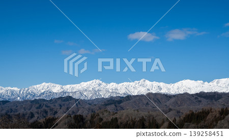 Mountain range of the Northern Alps, ridgeline, Nagano Prefecture Mountain range of the Northern Alps, ridgeline, Nagano Prefecture 139258451