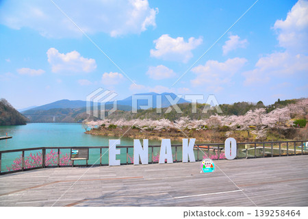 Enakyo Gorge in spring, Gifu Prefecture, with cherry blossoms in full bloom. Enakyo Gorge in spring, Gifu Prefecture, with cherry blossoms in full bloom. 139258464
