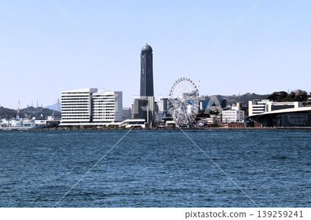 Kanmon Strait as seen from Mojiko No-Hawk Square Kanmon Strait as seen from Mojiko No-Hawk Square 139259241