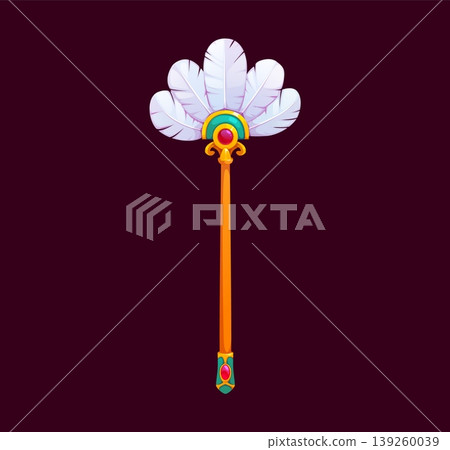 Ancient Egyptian fan game icon of pharaoh pyramid and temple treasure, Flabellum vector fan with feathers and gemstone jewels for Pharaoh ceremonial item for arcade game of Ancient Egypt Ancient Egyptian fan game icon of pharaoh pyramid and temple treasure, Flabellum vector fan with feathers and gemstone jewels for Pharaoh ceremonial item for arcade game of Ancient Egypt 139260039