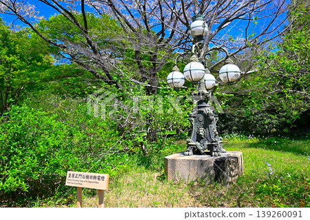 Old decorative lamppost at the stone bridge of the main gate of the Imperial Palace, located in the East Garden of the Imperial Palace. Old decorative lamppost at the stone bridge of the main gate of the Imperial Palace, located in the East Garden of the Imperial Palace. 139260091