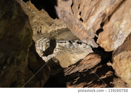 The mystical underground space of the Nippara Limestone Cave, illuminated in a fantastical way. The mystical underground space of the Nippara Limestone Cave, illuminated in a fantastical way. 139260788