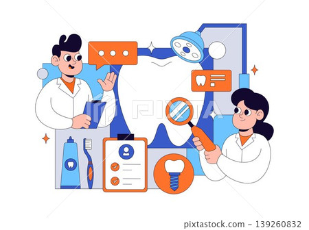 Dentist Vector Illustration featuring Dental Care Check Up Oral Hygiene Tooth Treatment Clinic Equipment Medical Health Design Dentist Vector Illustration featuring Dental Care Check Up Oral Hygiene Tooth Treatment Clinic Equipment Medical Health Design 139260832