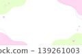 Spring-colored fluid shapes and sparkling frames 139261003