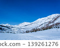 [Outlook for the New Fiscal Year] Mount Hakuba, viewed from the pristine white plains of Tsugaike Nature Park, and the snow-covered ridges leading to the future. 139261276