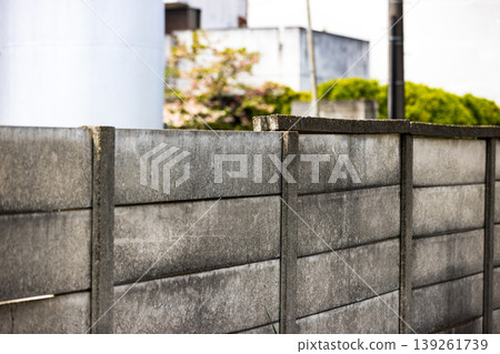 Dilapidated permanent wall Dilapidated permanent wall 139261739