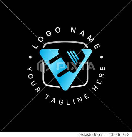Triangle electric plug square line flash electric thunder service alert brand logo design graphic concept creative premium vector stock image top sell Triangle electric plug square line flash electric thunder service alert brand logo design graphic concept creative premium vector stock image top sell 139261760