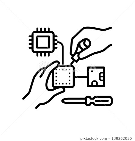 DIY IoT and Electronic Circuit Project Icon DIY IoT and Electronic Circuit Project Icon 139262030