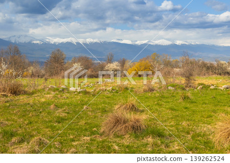 Spring landscape in Bansko Bulgaria Spring landscape in Bansko Bulgaria 139262524