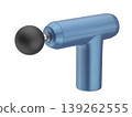 Blue massage gun 139262555