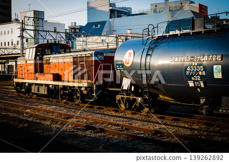 The last orange diesel locomotive The last orange diesel locomotive 139262892