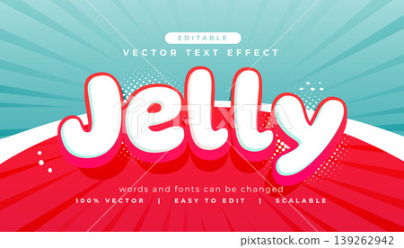 3d style jelly text effect vector editable word 3d style jelly text effect vector editable word 139262942