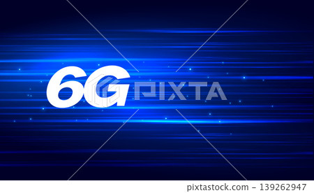 6g cellular wireless network technology banner 139262947