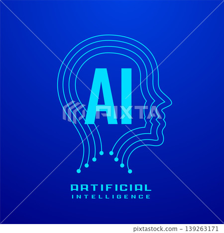futuristic AI technology web research background design futuristic AI technology web research background design 139263171
